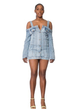 Load image into Gallery viewer, Denim Down Dress