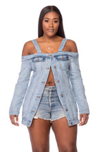 Load image into Gallery viewer, Denim Down Dress