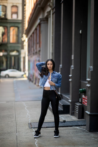 Puff Denim Jacket