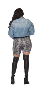 Slime Snake Biker Shorts