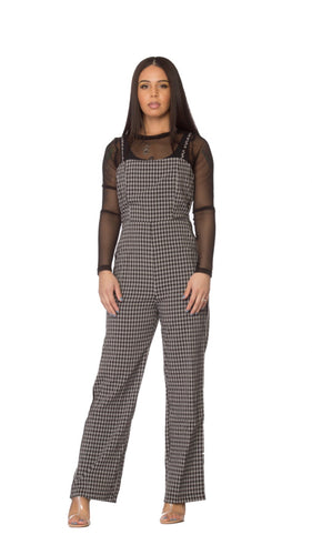 Plaid Jumpsuit