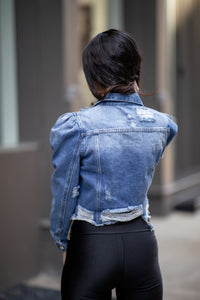 Puff Denim Jacket