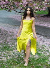 Load image into Gallery viewer, Lemon Lime Silk Dress