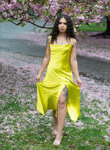 Lemon Lime Silk Dress